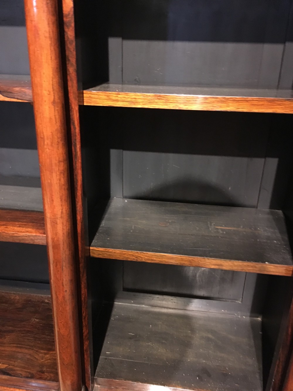 Rosewood breakfront bookcase  View X