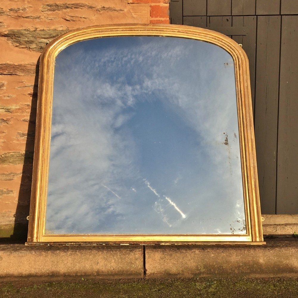 Gilt Overmantle Mirror. c 1870