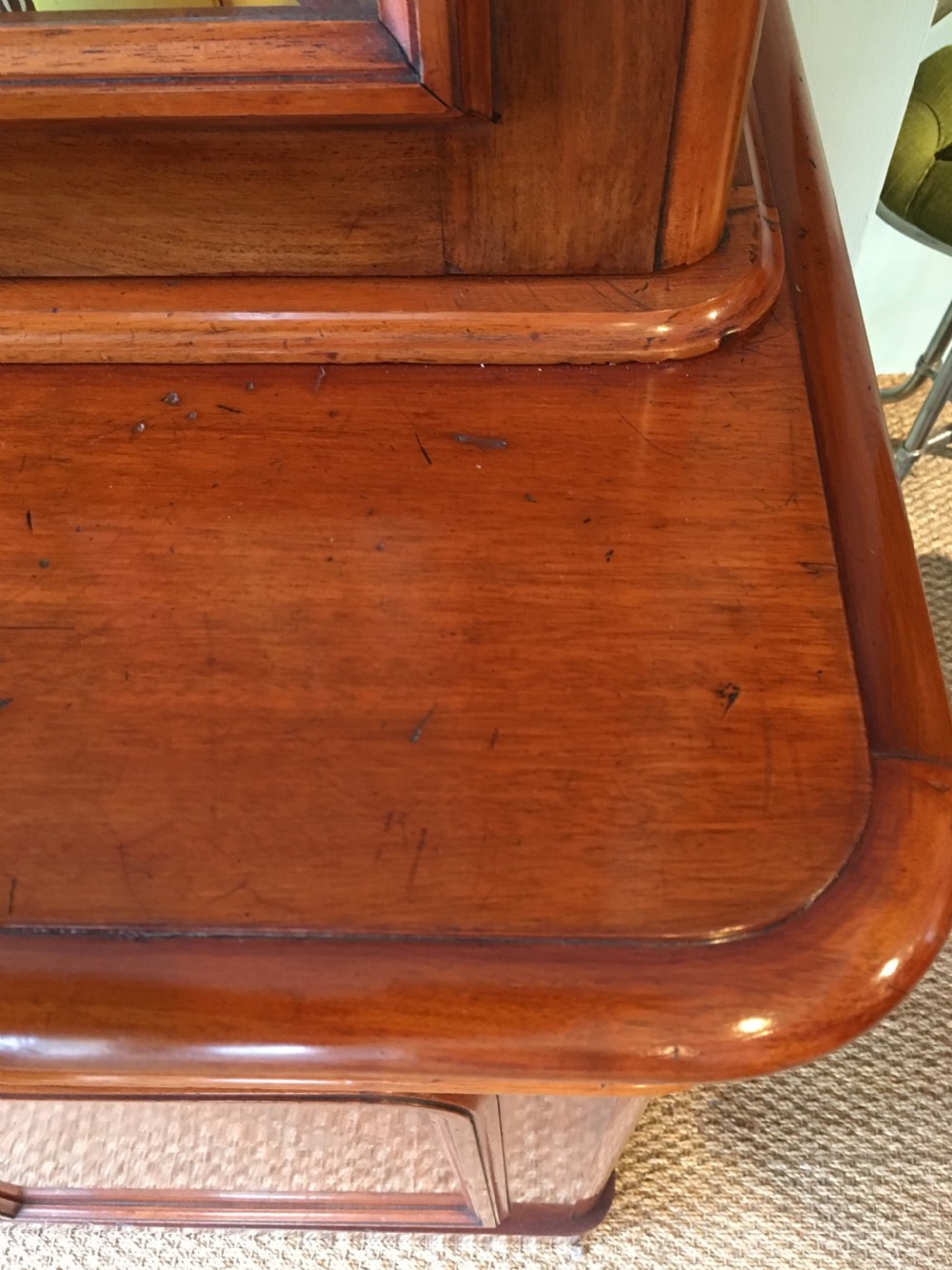 Victorian mahogany 2 part bookcase  View V