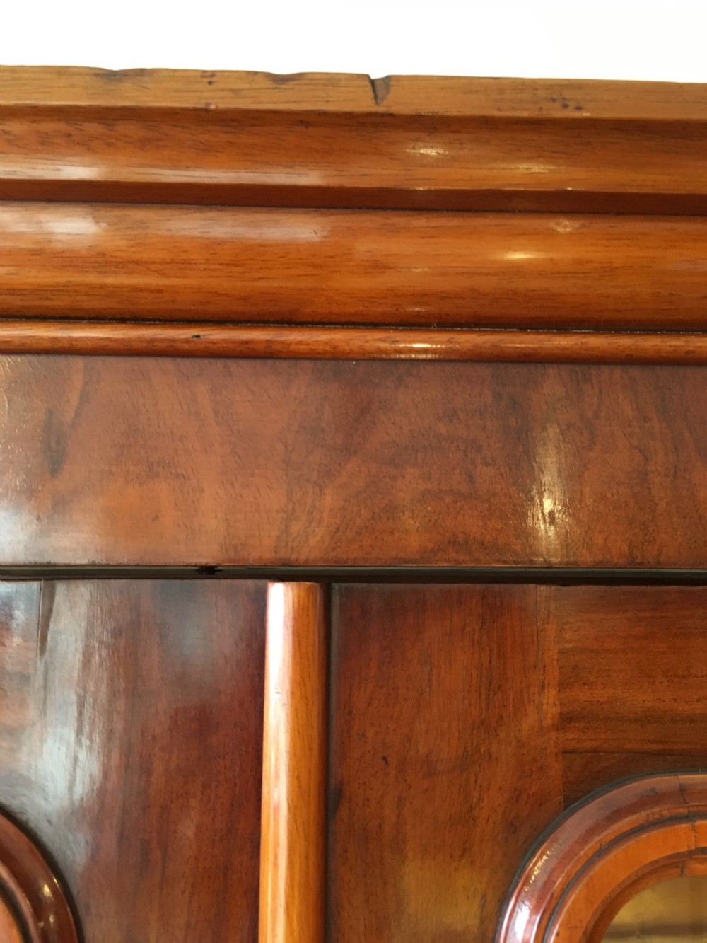 Victorian mahogany 2 part bookcase  View VII