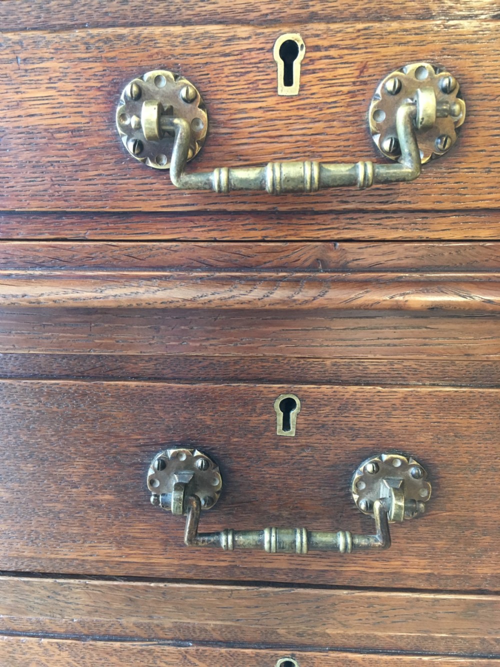 5ft oak pedestal desk  View III