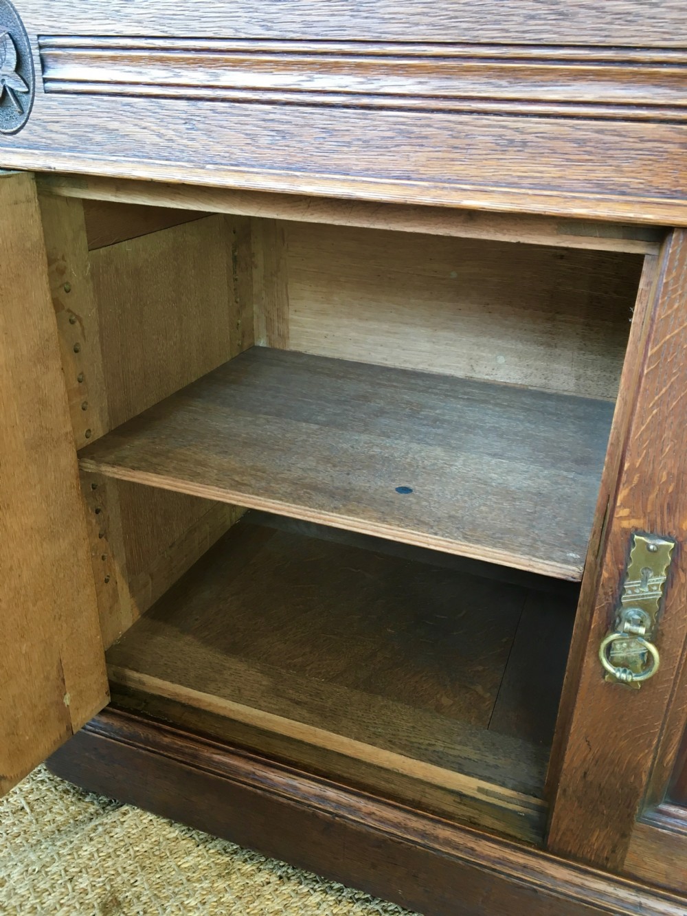 5ft oak pedestal desk  View VIII