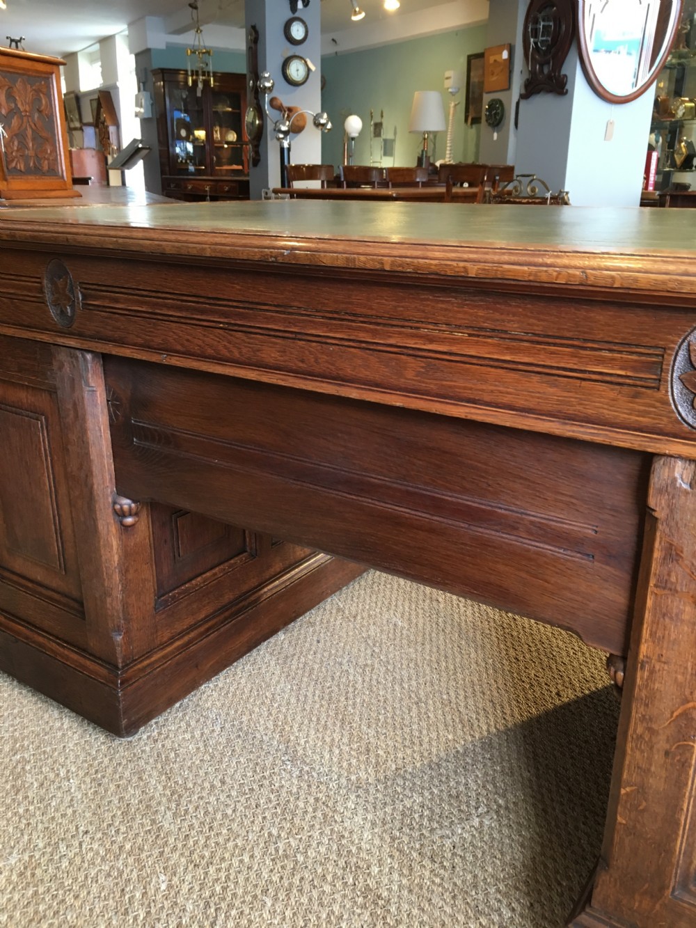5ft oak pedestal desk  View XIV