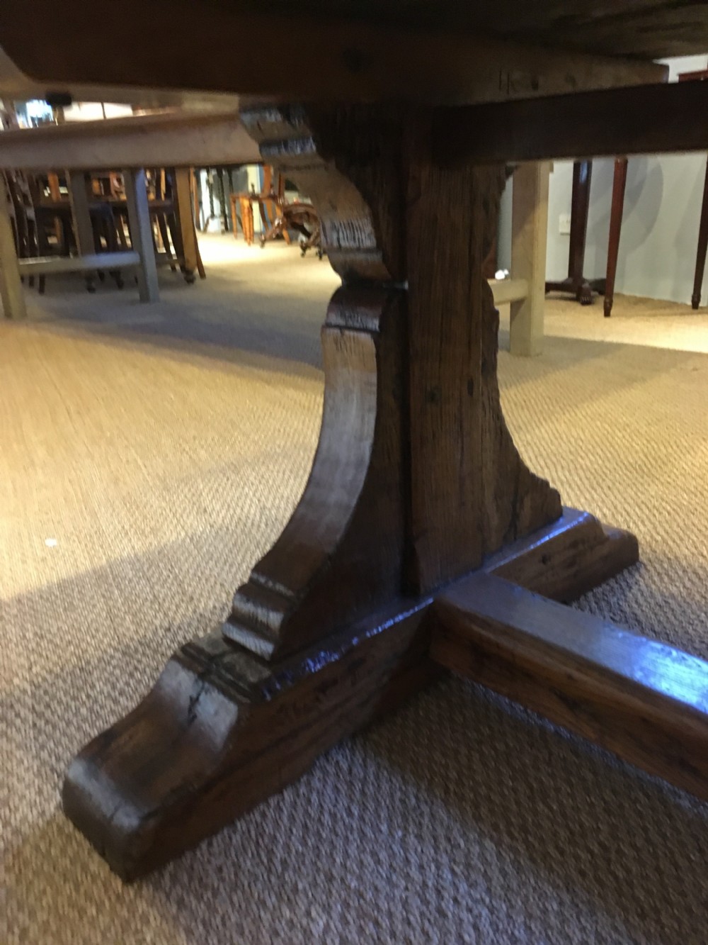 Oak refectory table / kitchen table/ dining table  View VIII