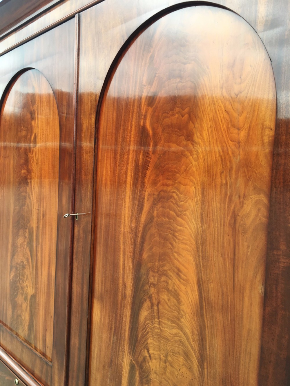 MAHOGANY LINEN PRESS C1860 View IV