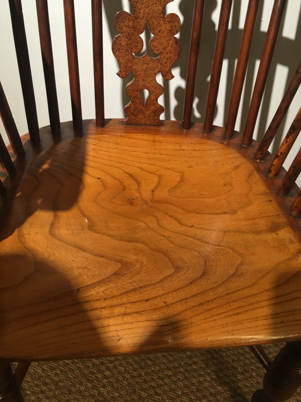 Yew & elm Windsor chair View V