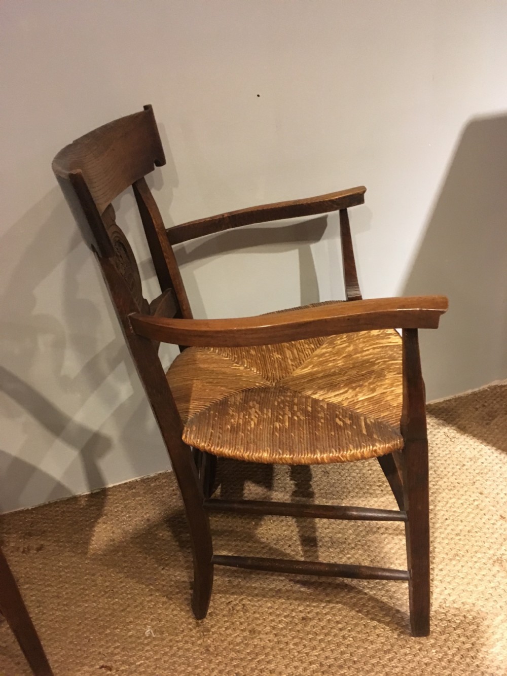 Pair of country carver chairs  View VI