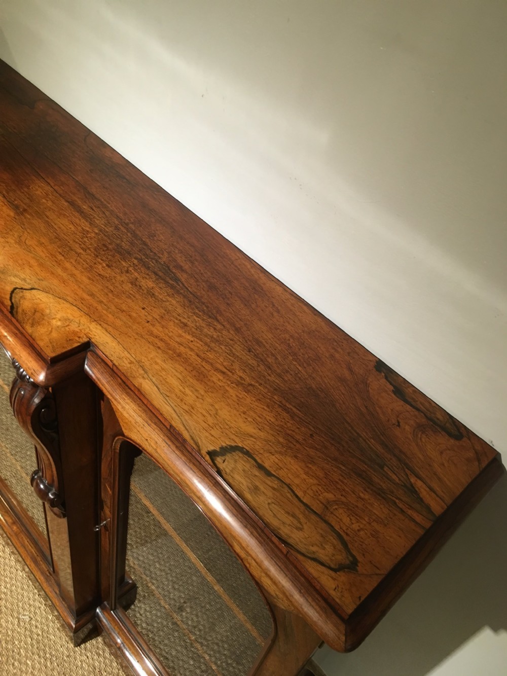 George IV rosewood 3 door bookcase  View VIII