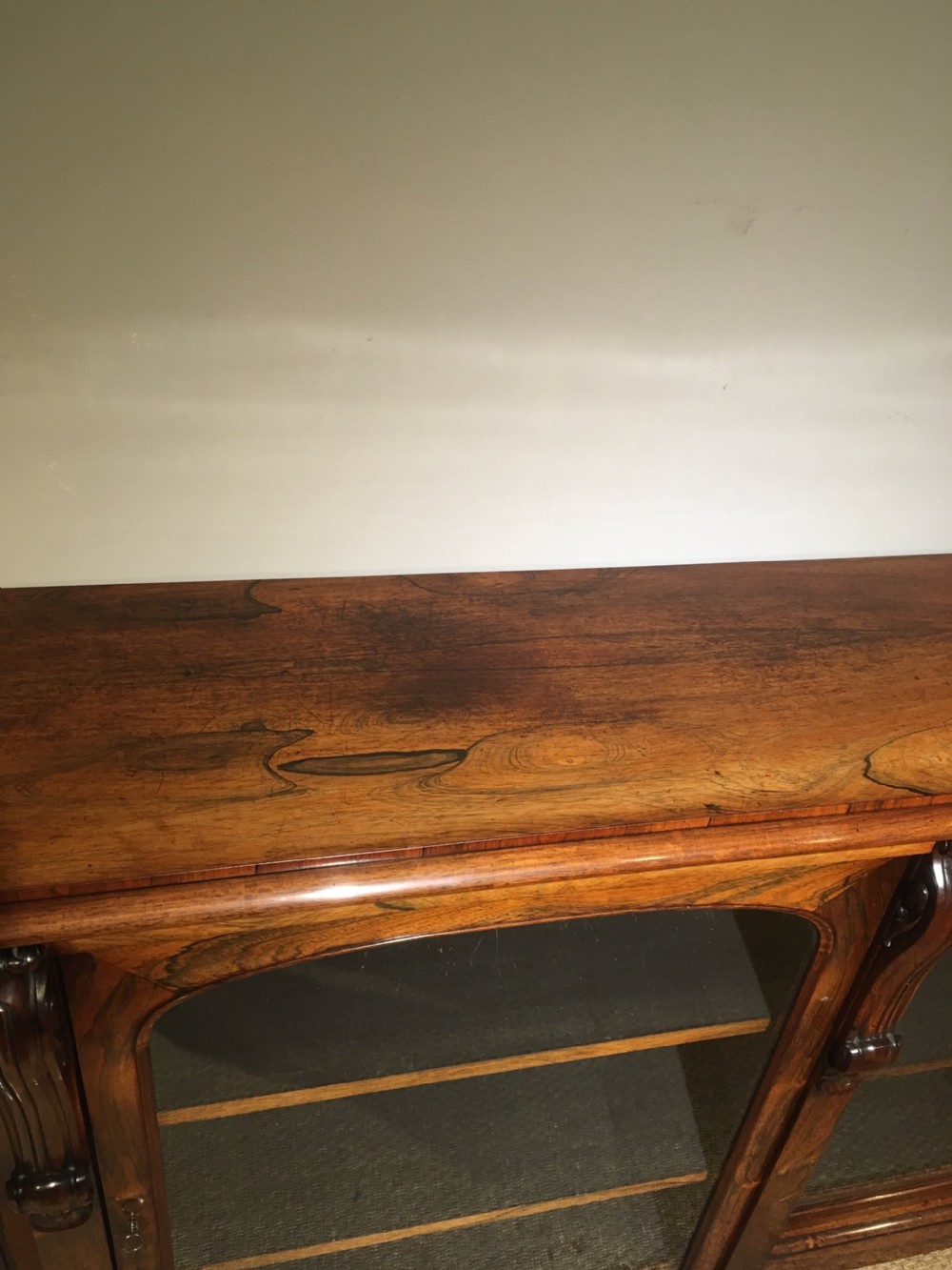 George IV rosewood 3 door bookcase  View IX
