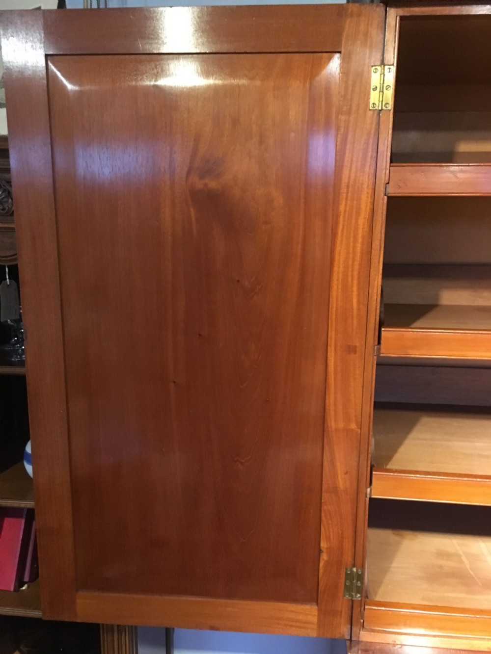 Mahogany linen press  View III
