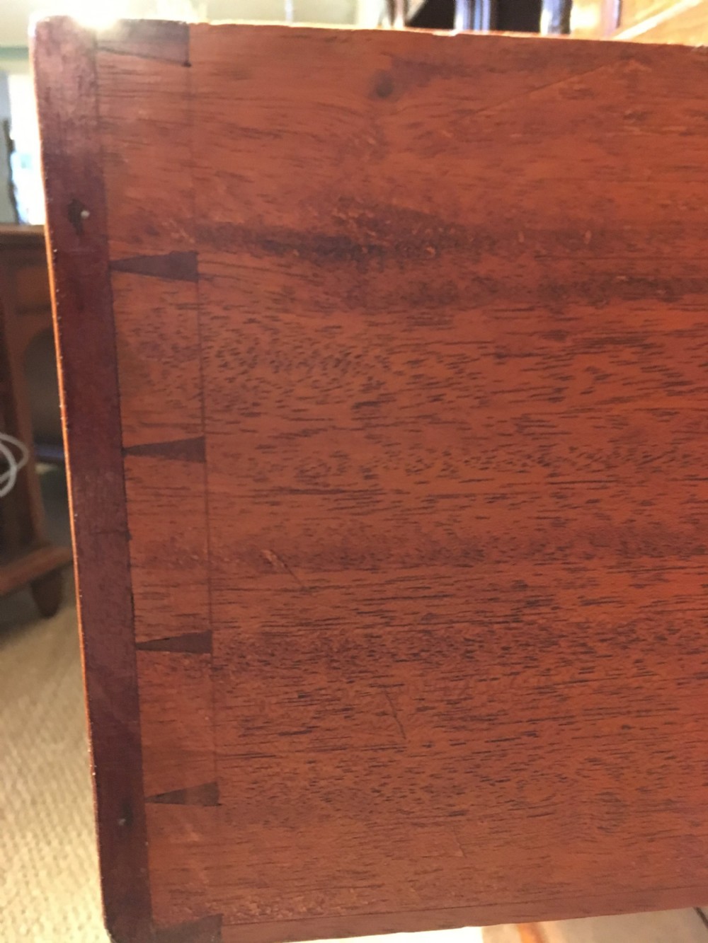 Mahogany linen press  View VII