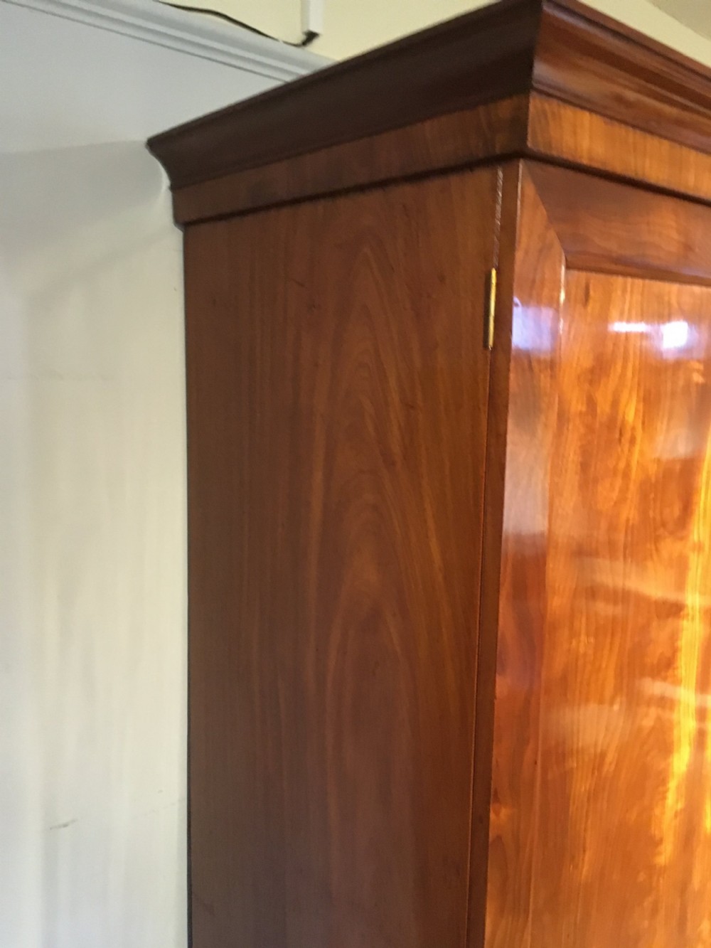 Mahogany linen press  View X