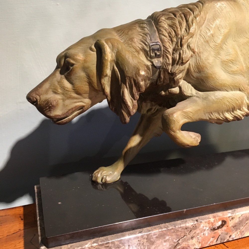 Art Deco spelter figure of a dog  View II