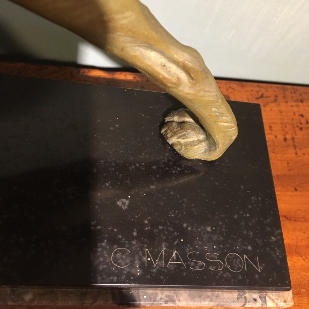 Art Deco spelter figure of a dog  View V