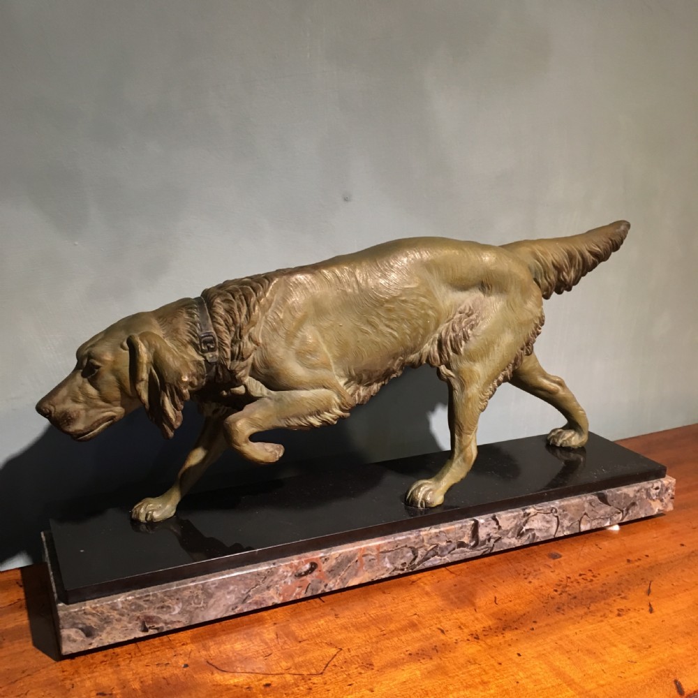 Art Deco spelter figure of a dog  View VI