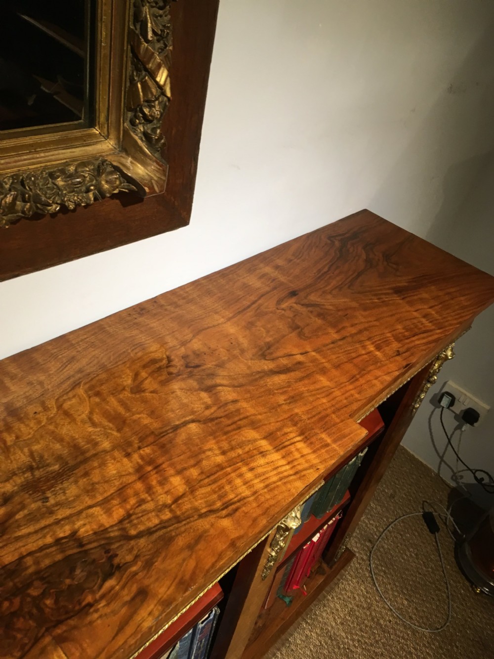 Victorian breakfront bookcase  View III