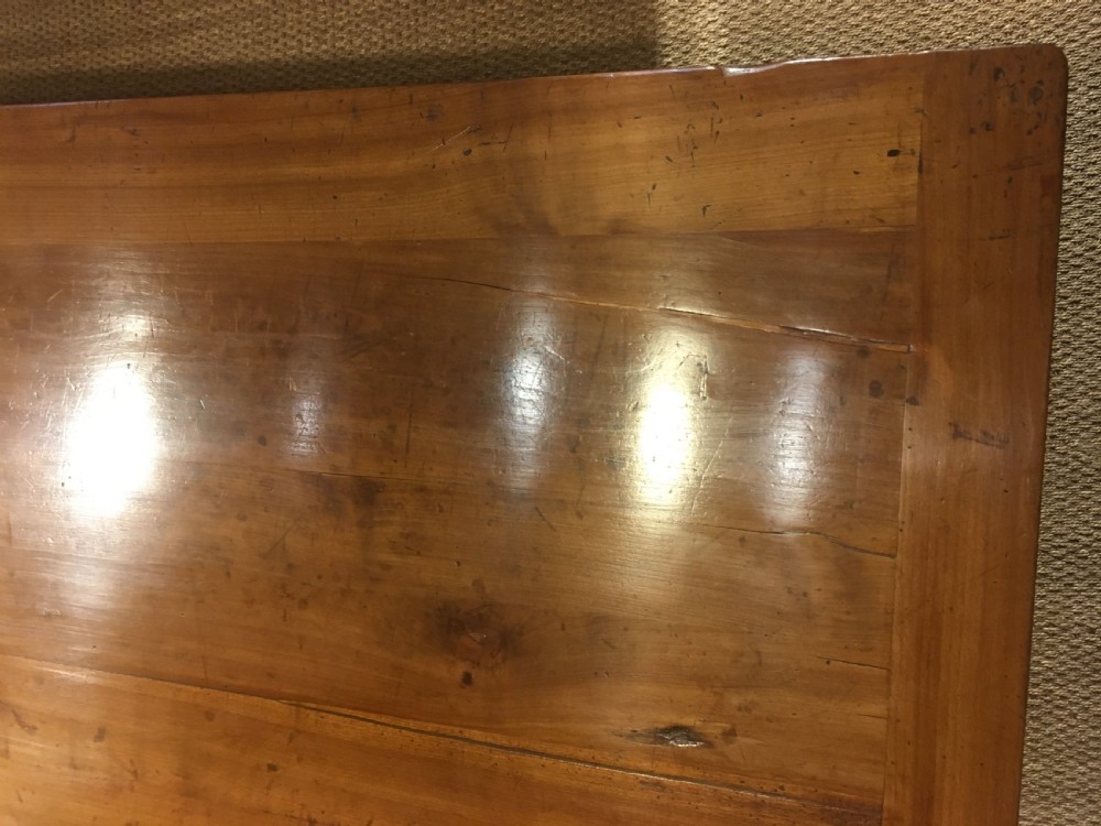 Long and wide cherrywood farmhouse table  View II