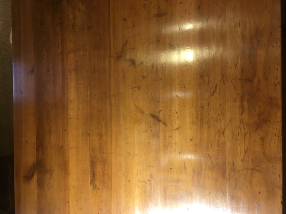 Long and wide cherrywood farmhouse table  View IV
