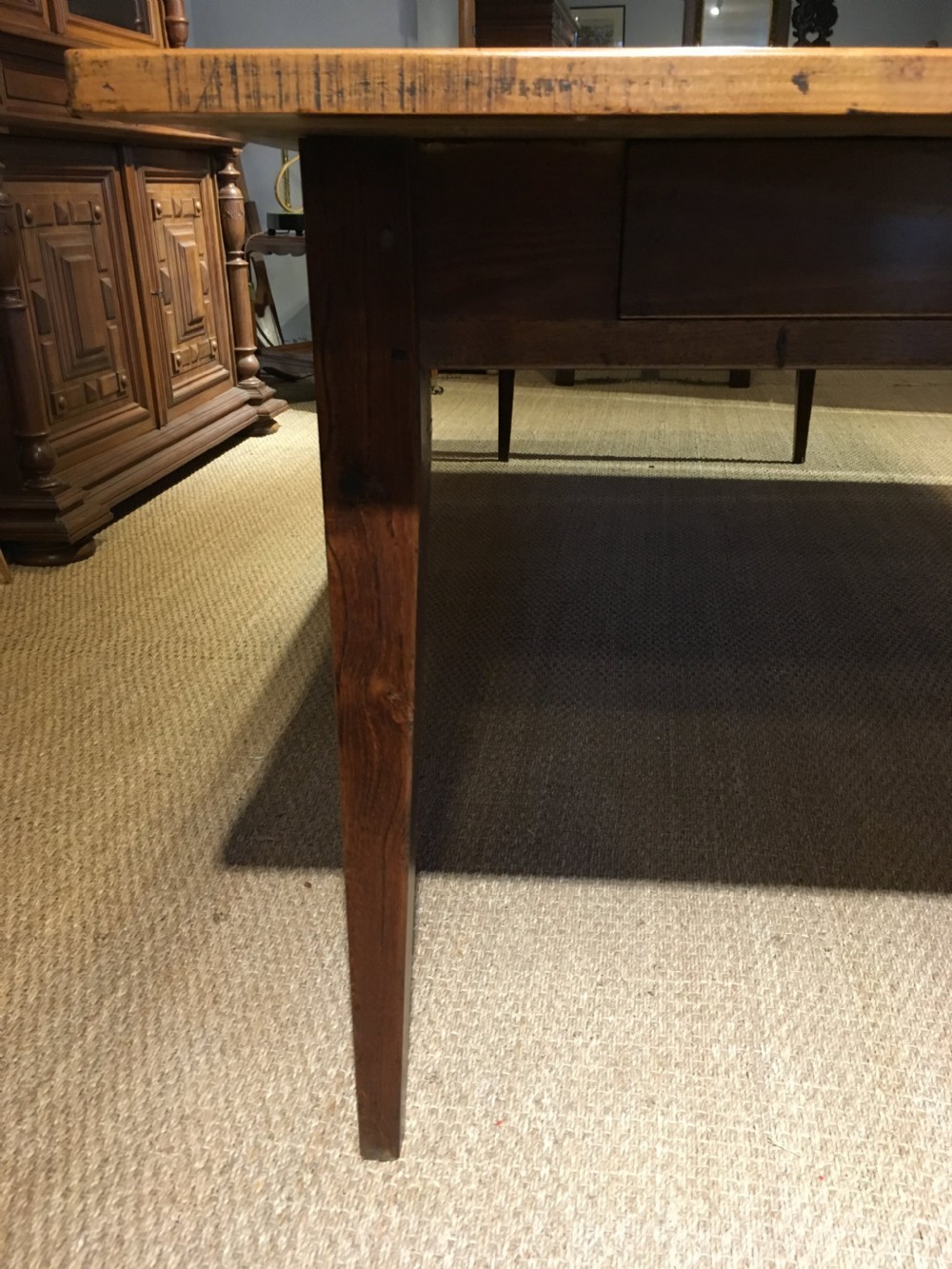 Long and wide cherrywood farmhouse table  View VII