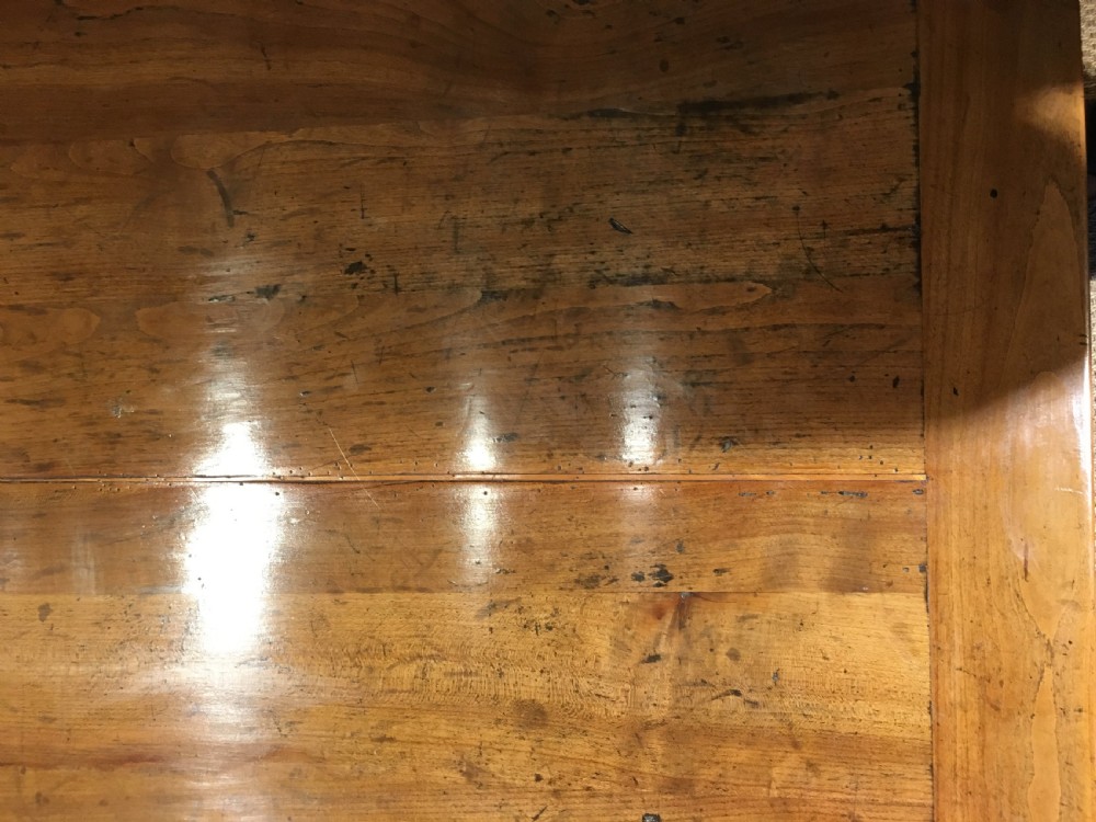 Long and wide cherrywood farmhouse table  View IX