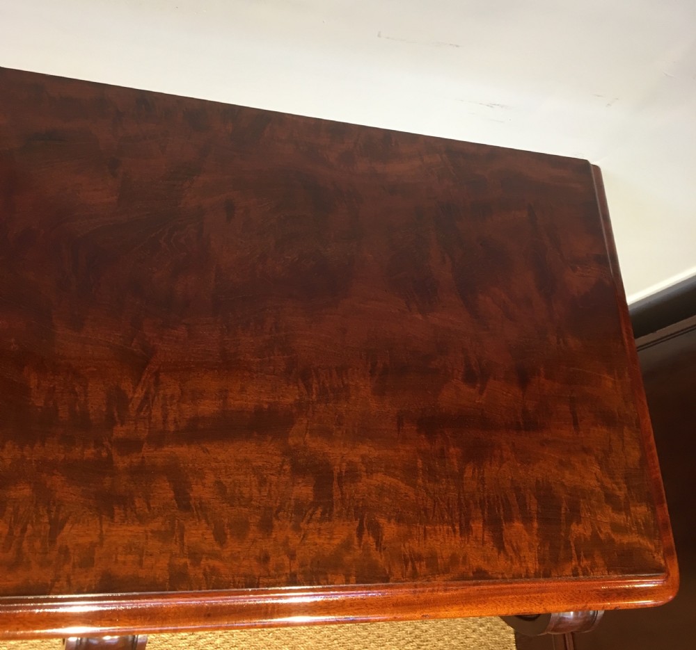 Long low mahogany bookcase  View VII
