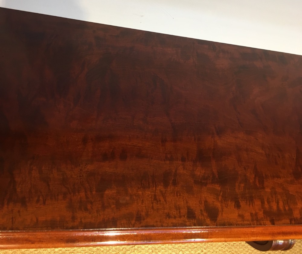 Long low mahogany bookcase  View VIII