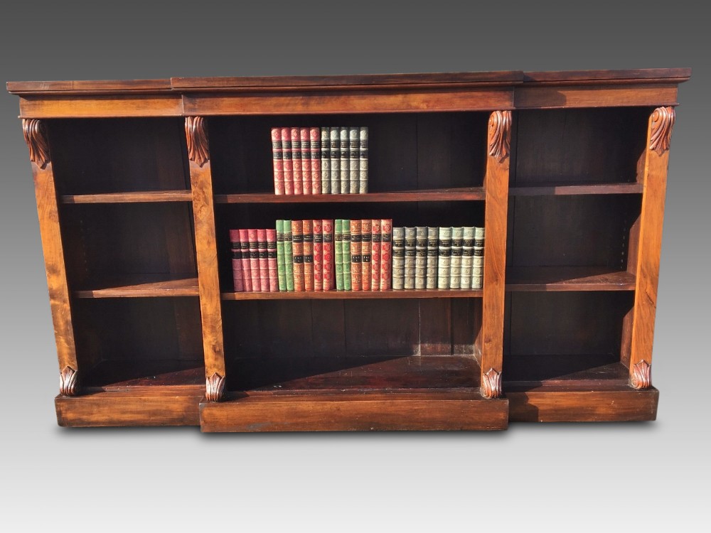 Walnut open Bookcase. C 1870