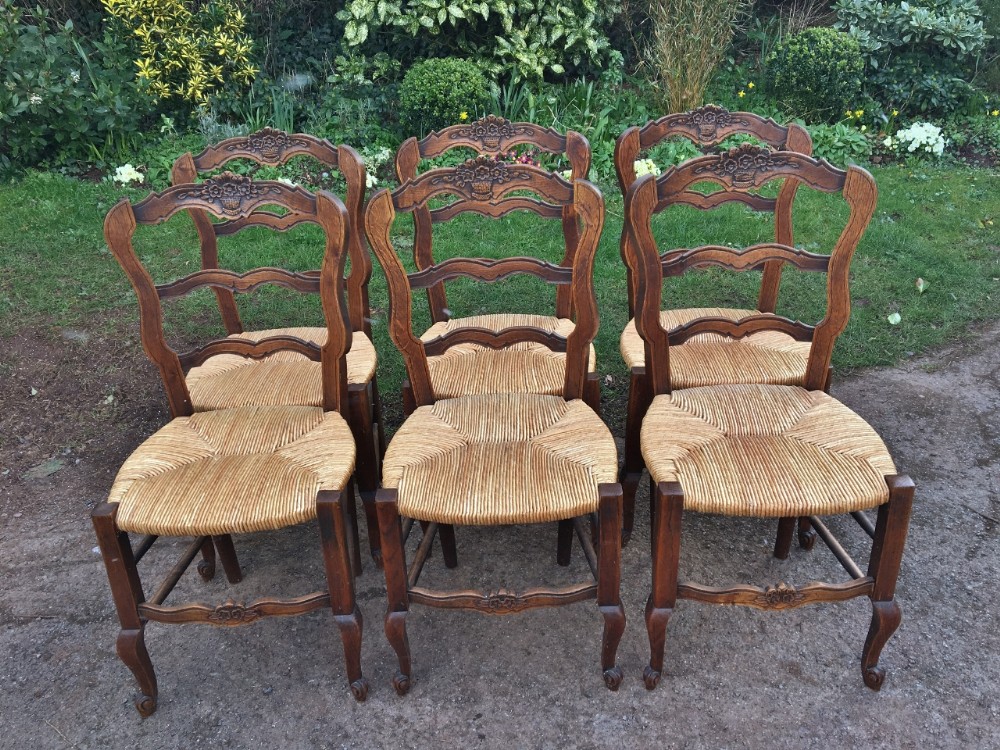 French Kitchen Chairs. 6. C 1930 Art Deco Period