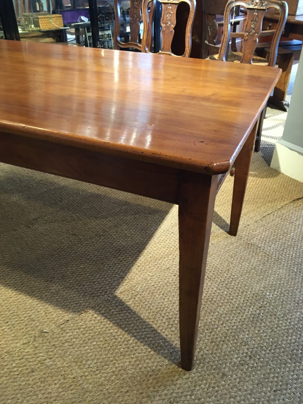 Farmhouse table in cherry 6ft long   View IV