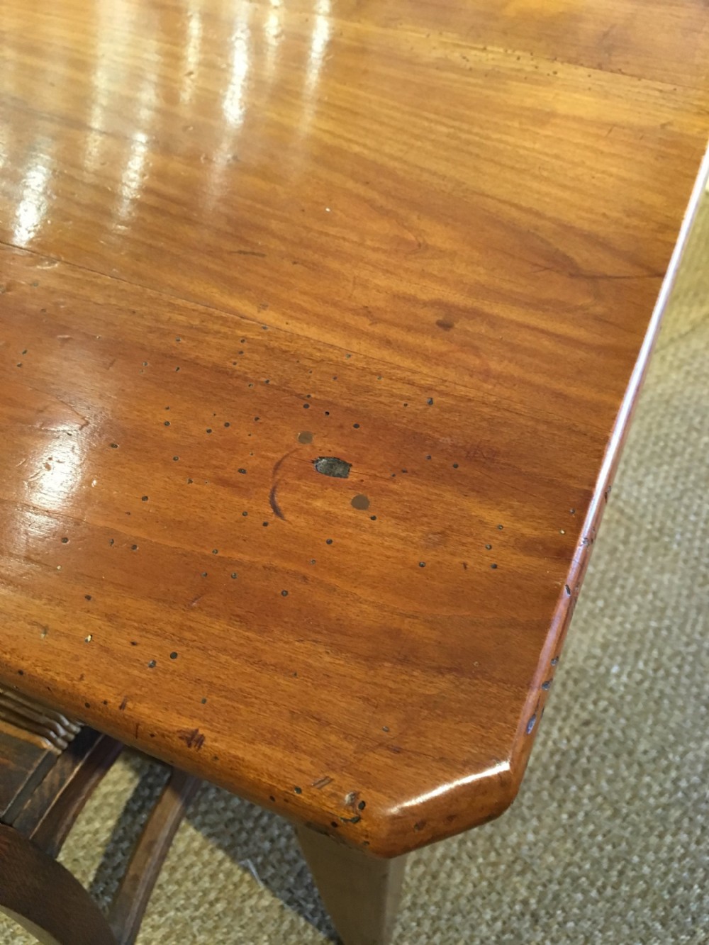Farmhouse table in cherry 6ft long   View VI