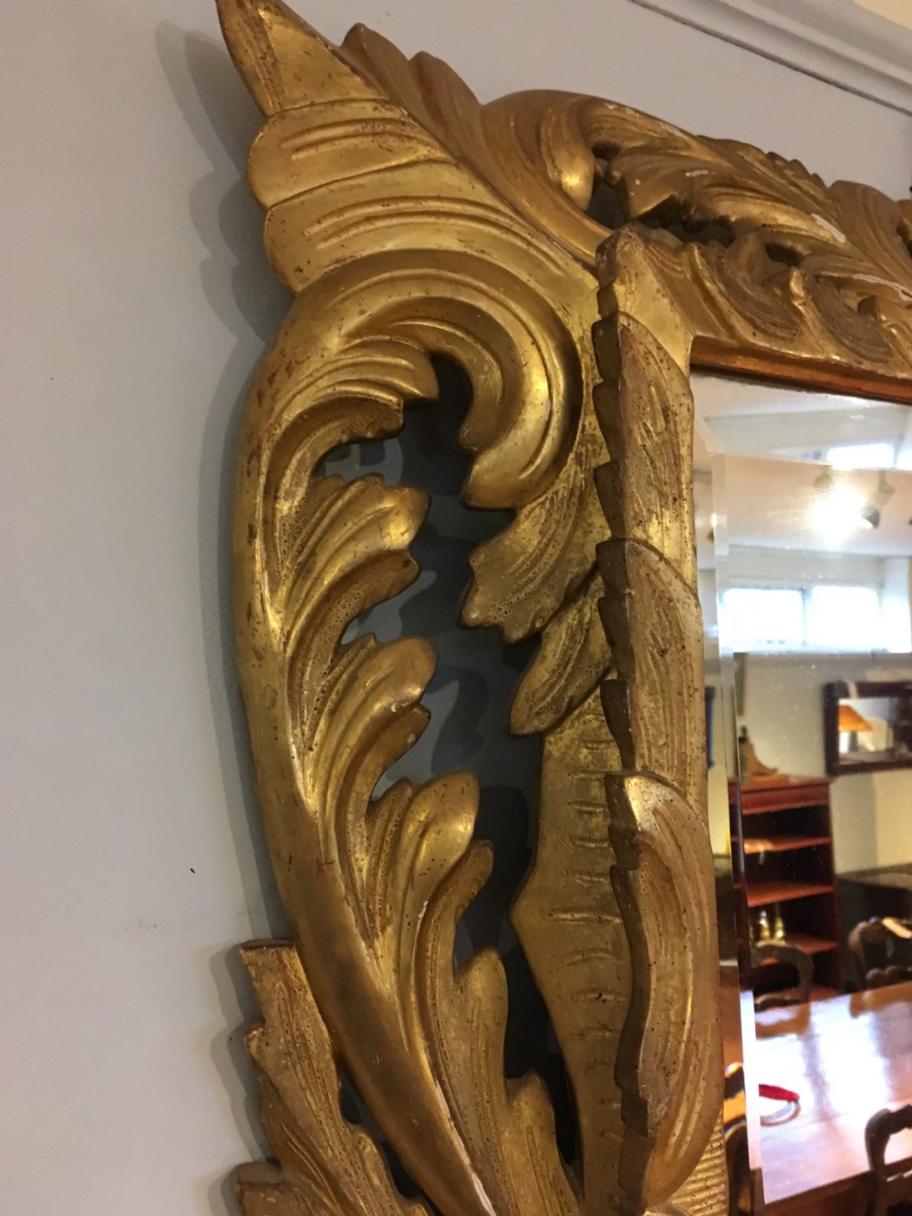 Antique gilt mirror  View V