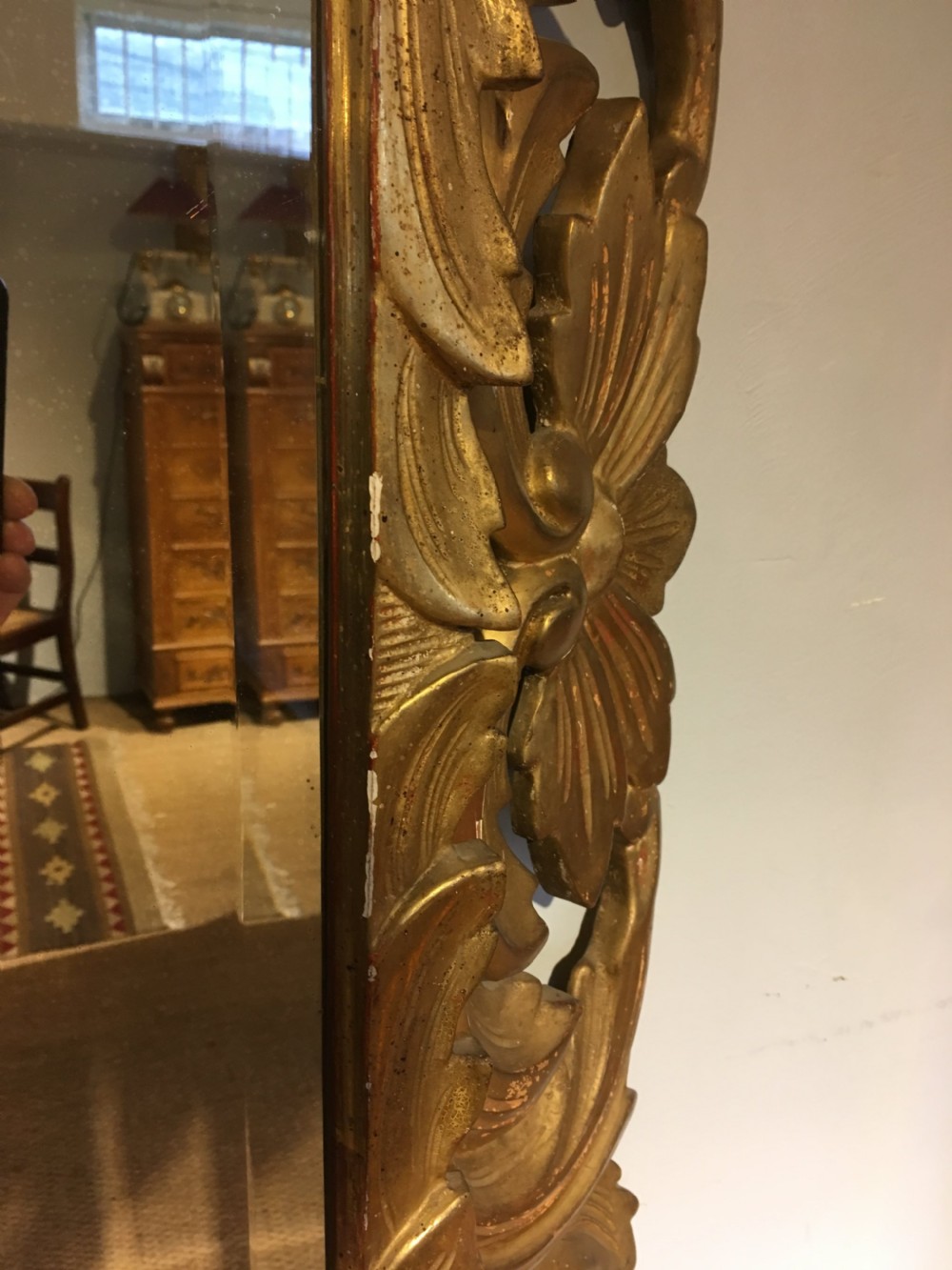 Antique gilt mirror  View VI