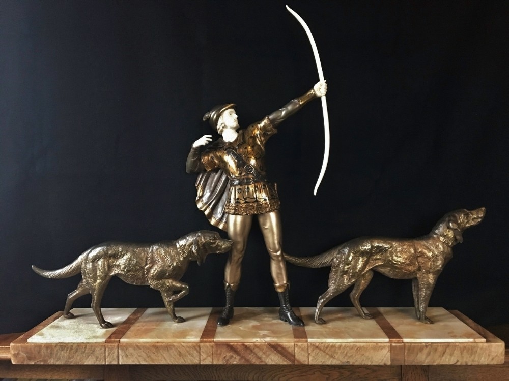 Art Deco Spelter figure. French. C 1930,s