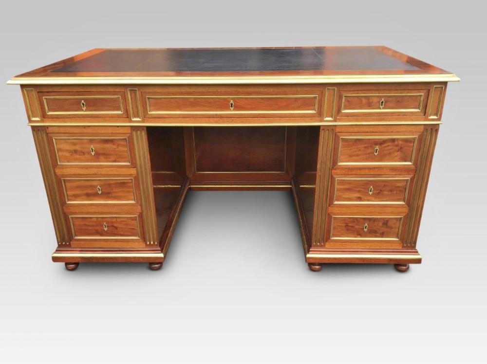 Mahogany Desk. French C 1880,