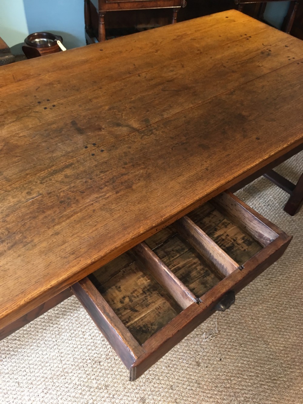 Oak farmhouse table  View III