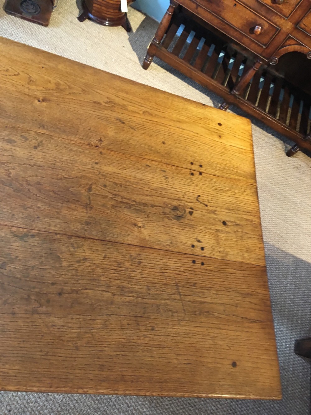 Oak farmhouse table  View IV