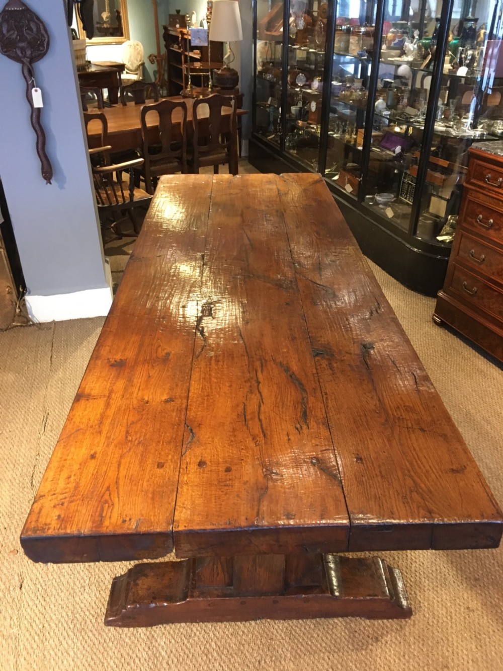 Oak refectory table 