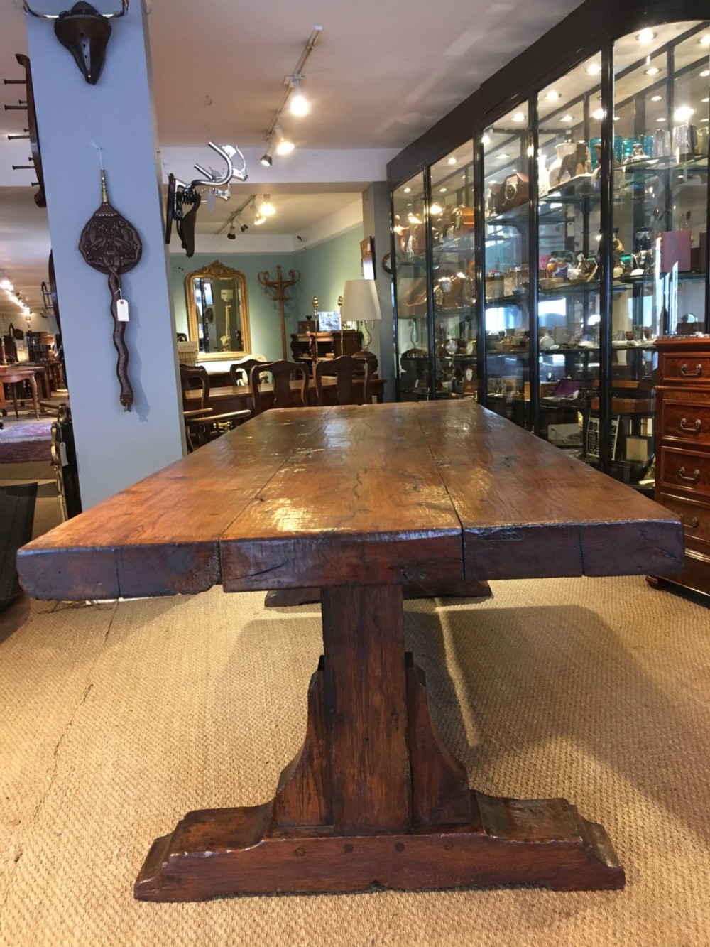 Oak refectory table  View II