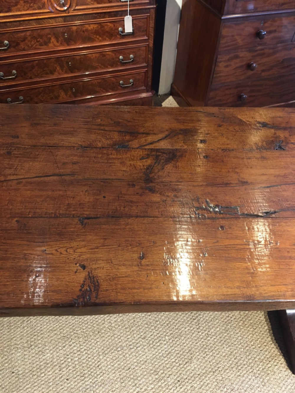 Oak refectory table  View V