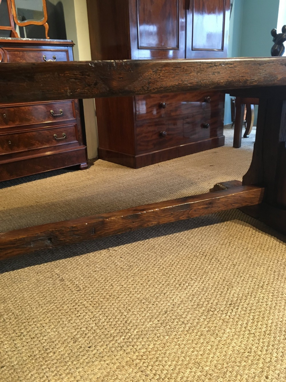 Oak refectory table  View VIII
