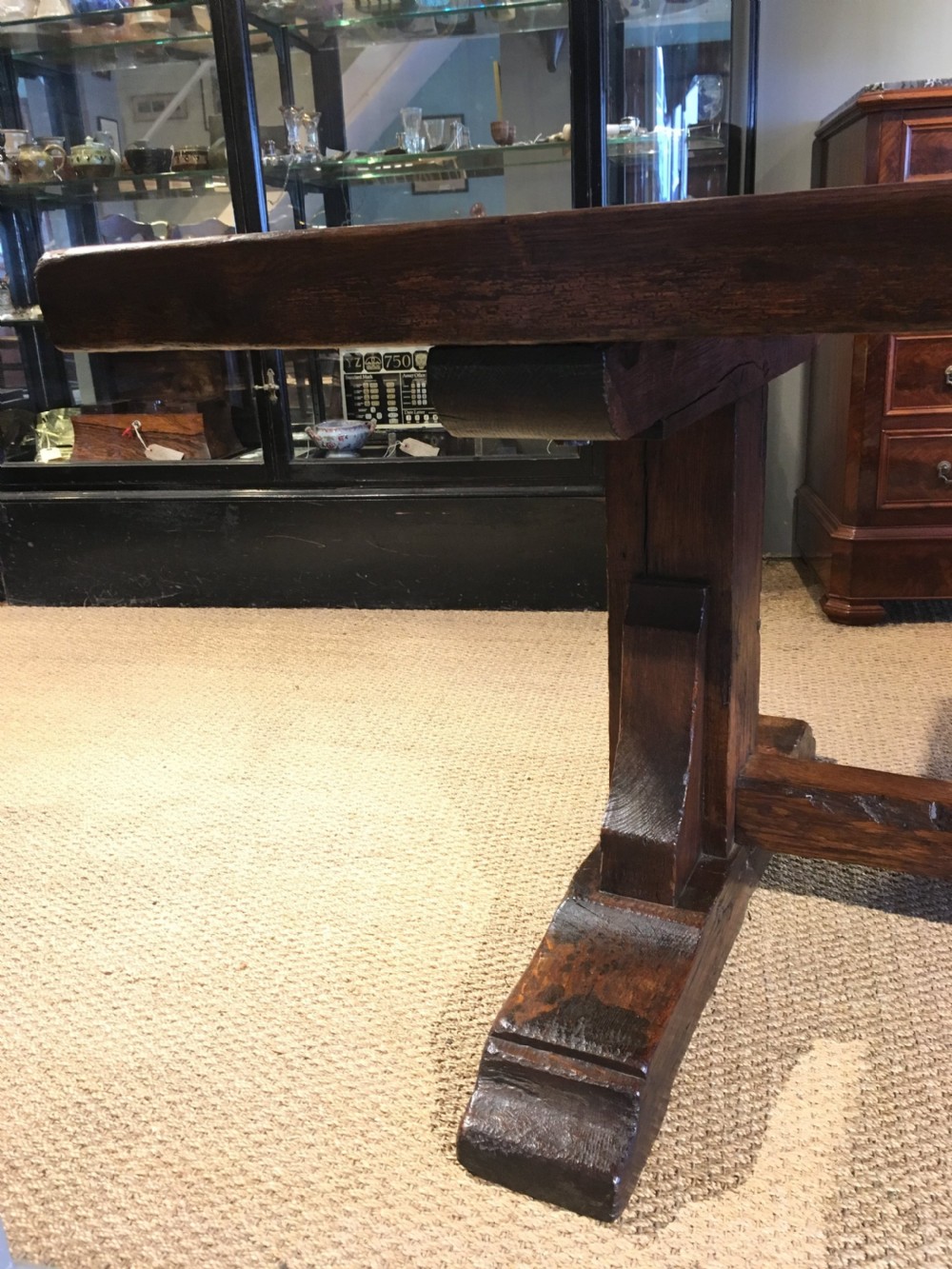Oak refectory table  View IX