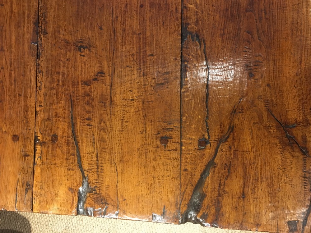Oak refectory table  View X