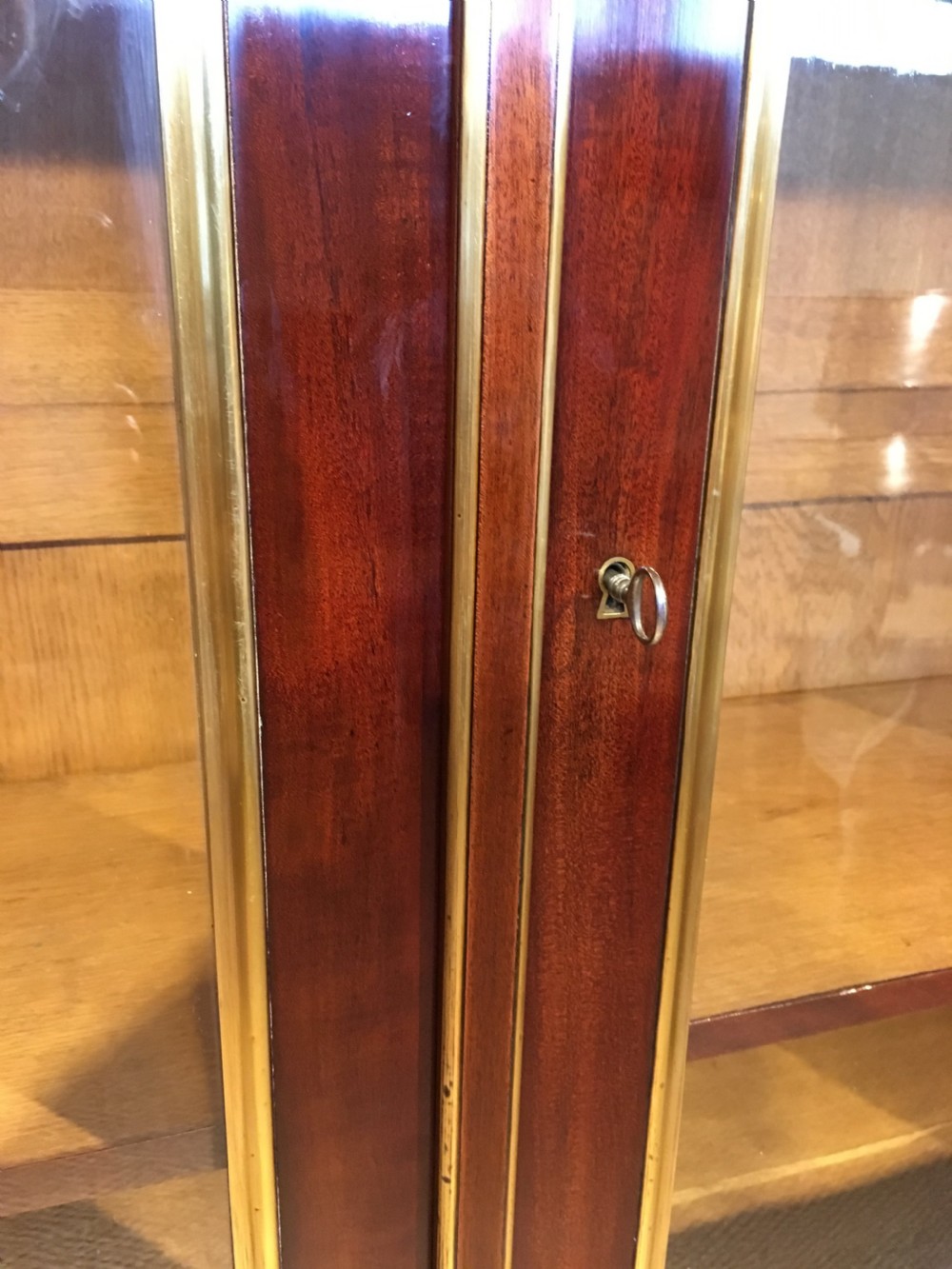 Mahogany 2 door bookcase   View III