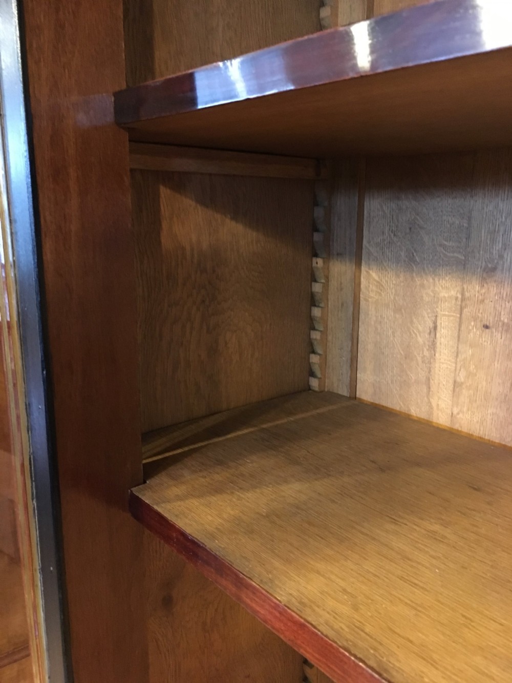 Mahogany 2 door bookcase   View VII