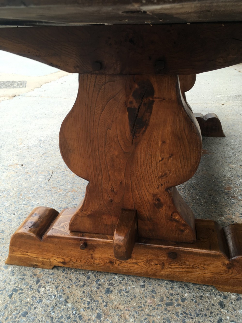 Art Deco Elm refectory table  View VI