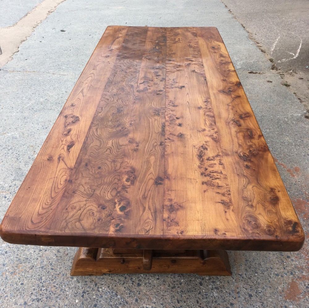 Art Deco Elm refectory table  View VII