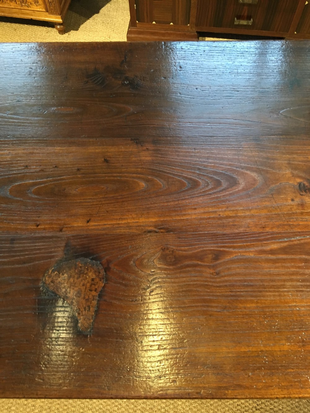 Chestnut farmhouse table 3 meters long  View V