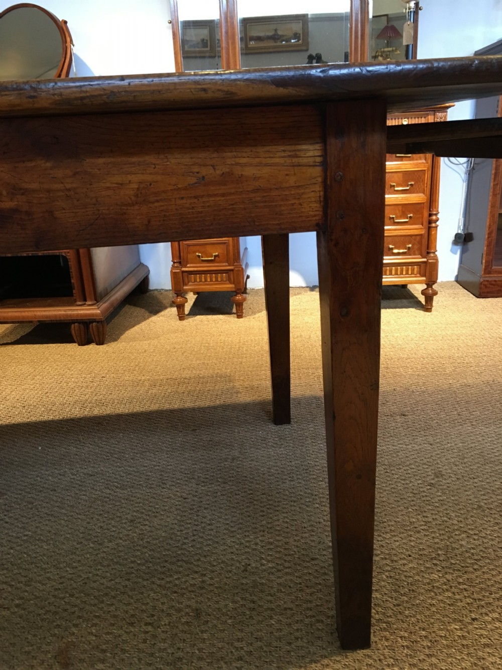 Chestnut farmhouse table 3 meters long  View VIII