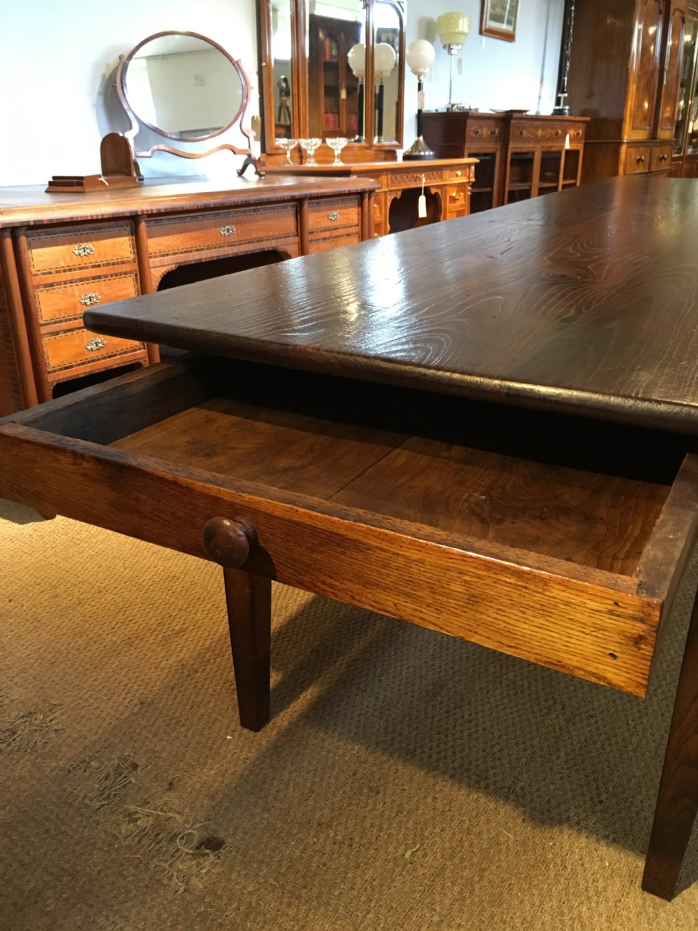 Chestnut farmhouse table 3 meters long  View XIV