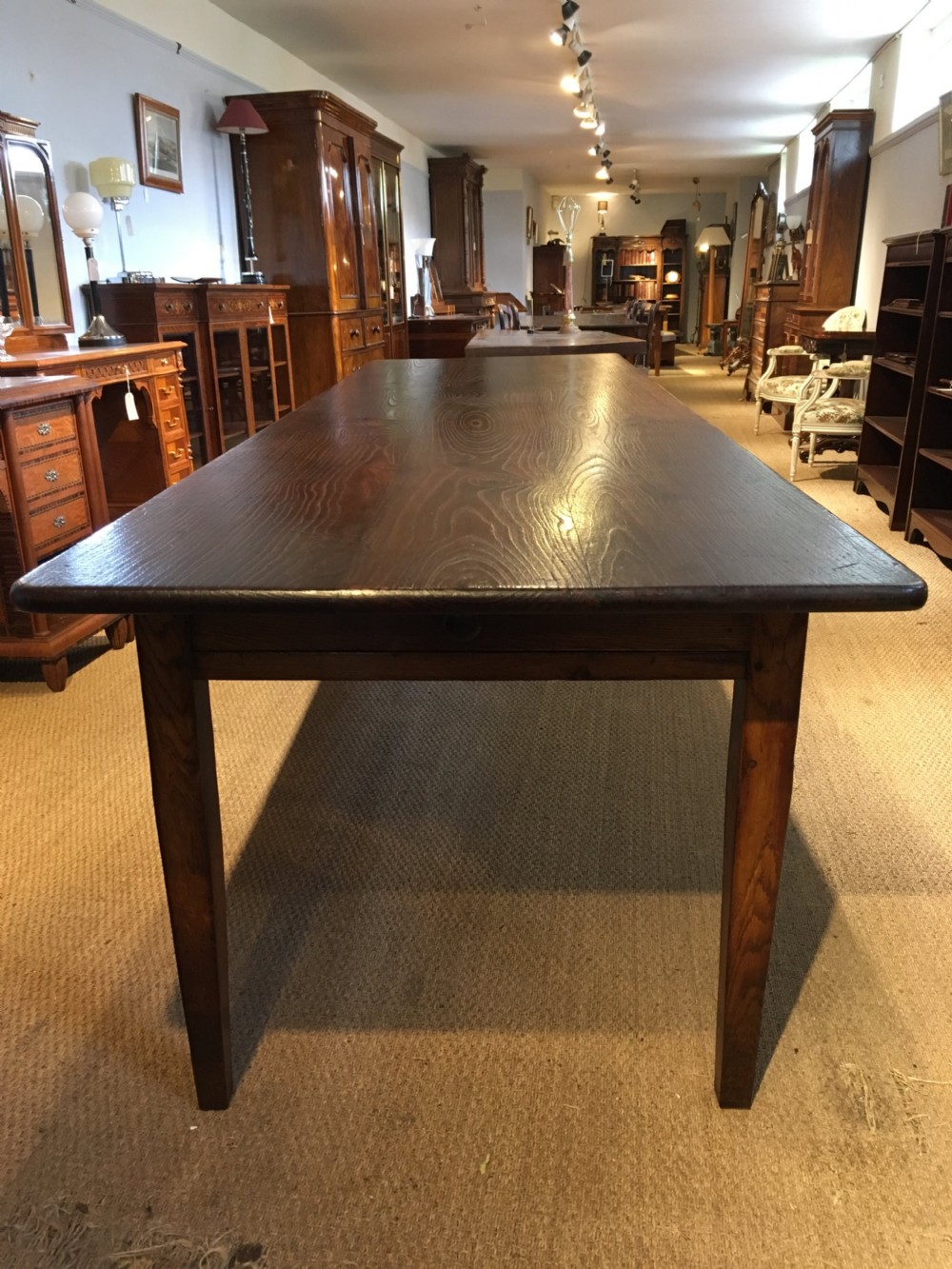 Chestnut farmhouse table 3 meters long  View XV